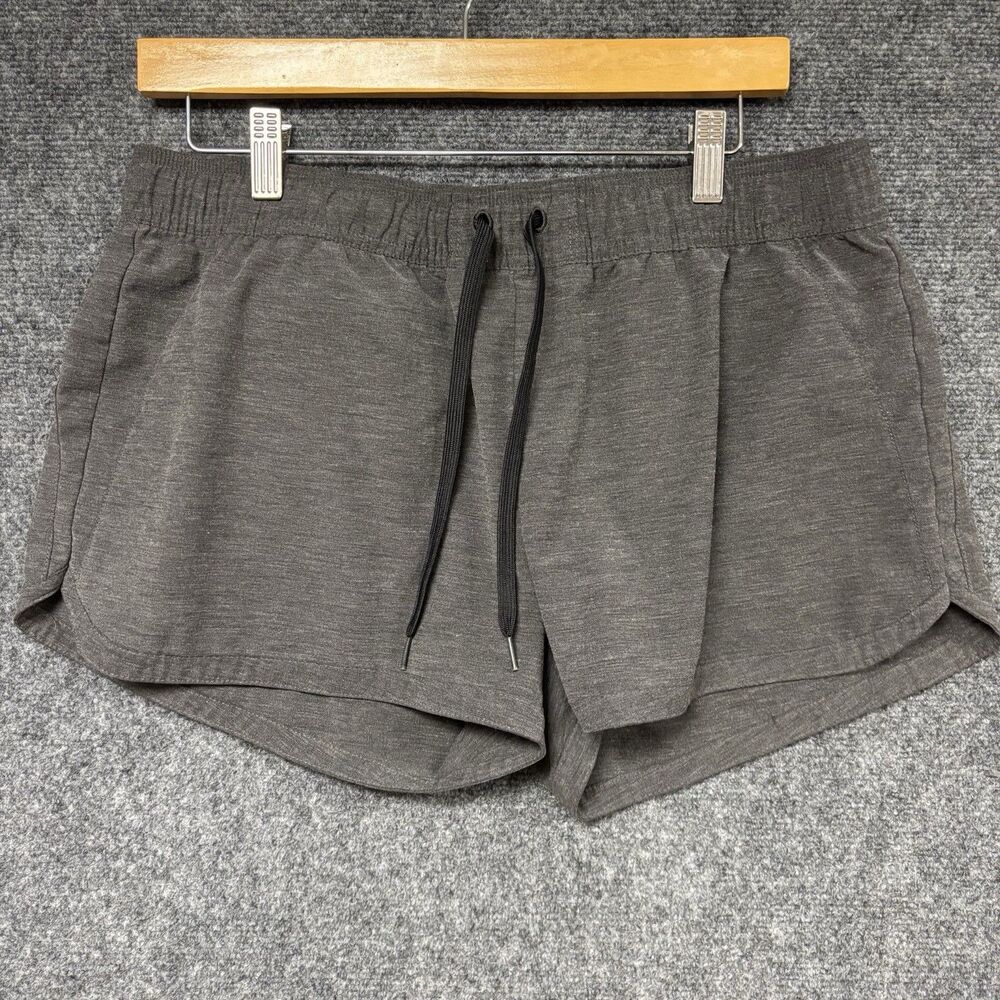 PRANA Mariya Women Shorts Large Gray Drawstring Active Athletic Outdoor Hiking